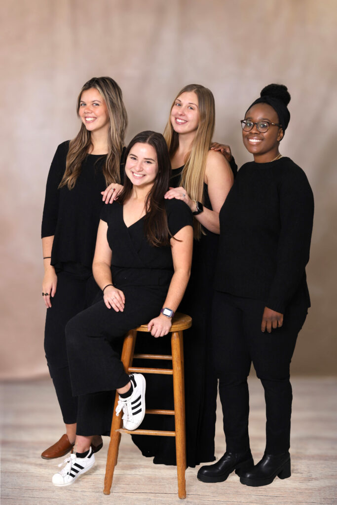 Portrait of Four Young Ladies